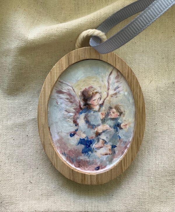 medalla angel de la guarda bebe