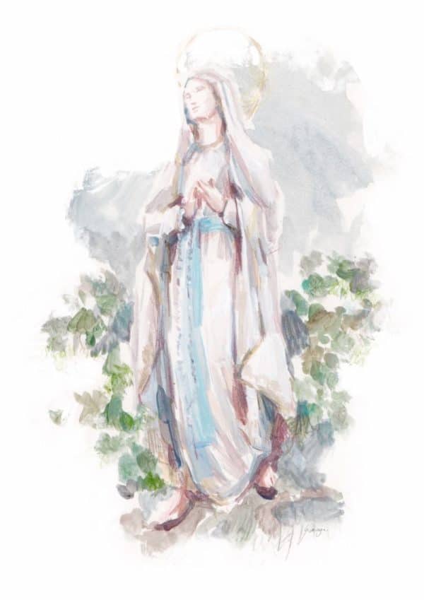 Virgen de Lourdes clásica